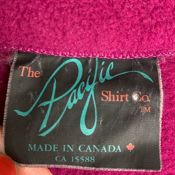 Vintage 80’s Whistler Fleece Jacket Sz L Colorful pink green blue cozy Oversized - Picture 6 of 10